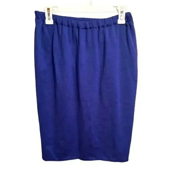 5/$25! Vintage Blue Wool Pencil Skirt‎ - Picture 1 of 4